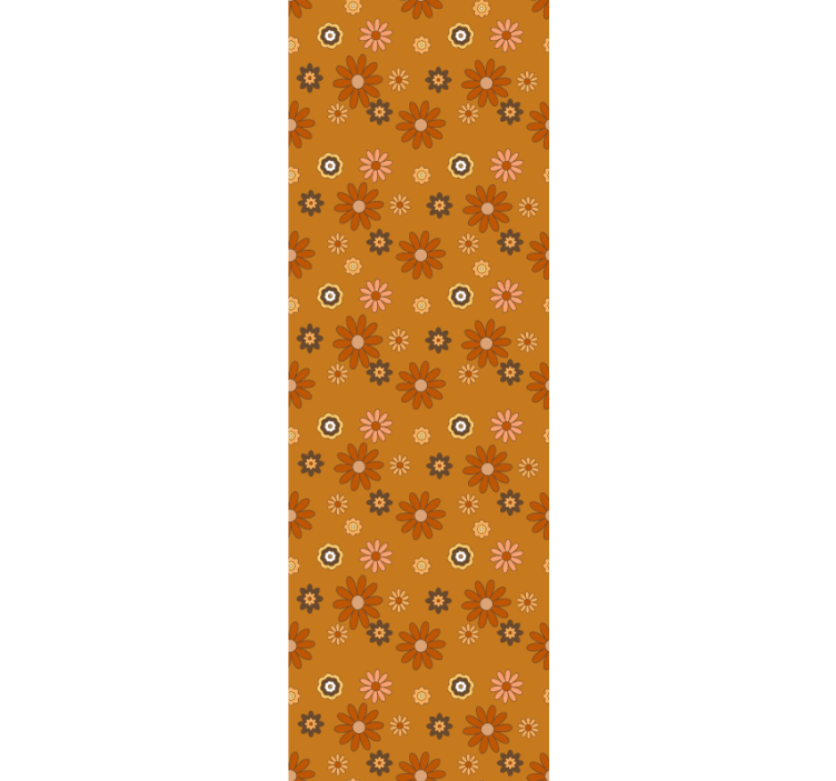 Papel pintado de la vendimia del poder de la flor de los años 60 - TenVinilo