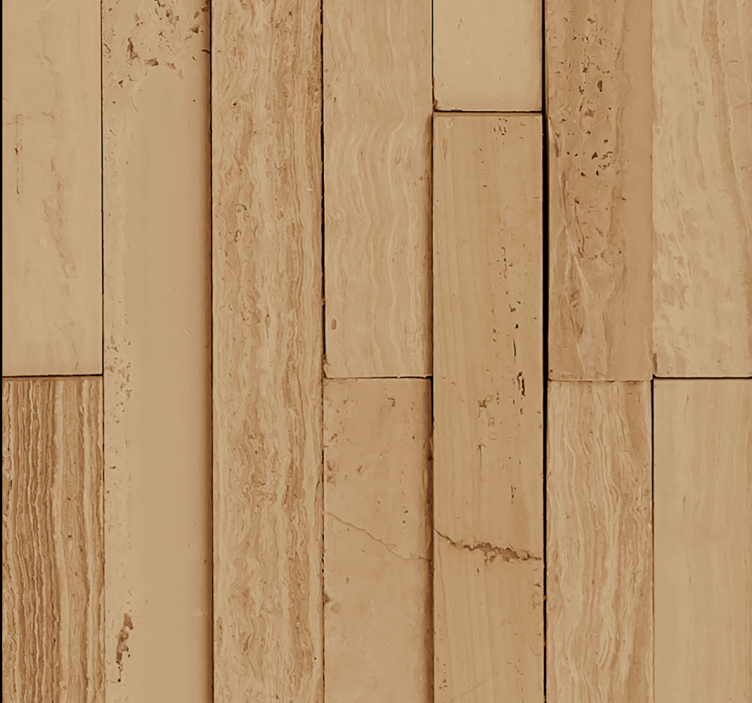 Papel dormitorio matrimonio madera de roble clara - TenVinilo