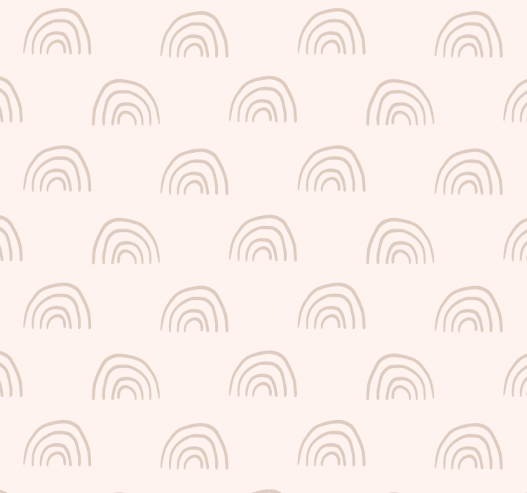 Papel tapiz bebé arcoiris minimalista - TenVinilo