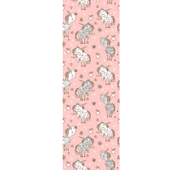 Papel pintado animal de unicornios - TenVinilo