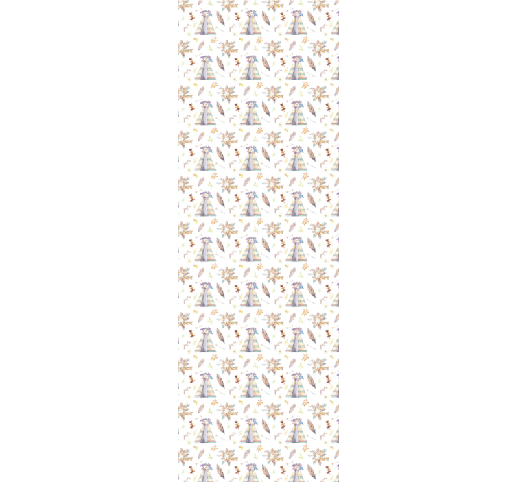 Papel tapiz para sala patrón de tienda occidental - TenVinilo