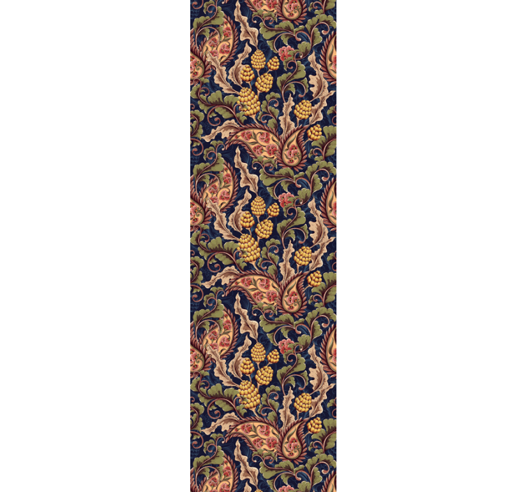 Papel pintado vintage de flores paisley - TenVinilo