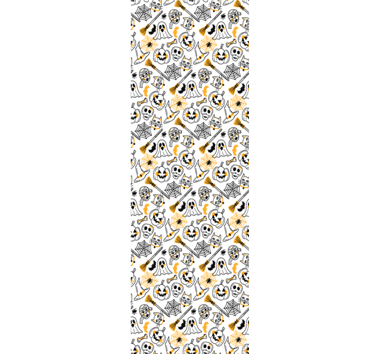 Papel tapiz Halloween colección de iconos espeluznantes - TenVinilo
