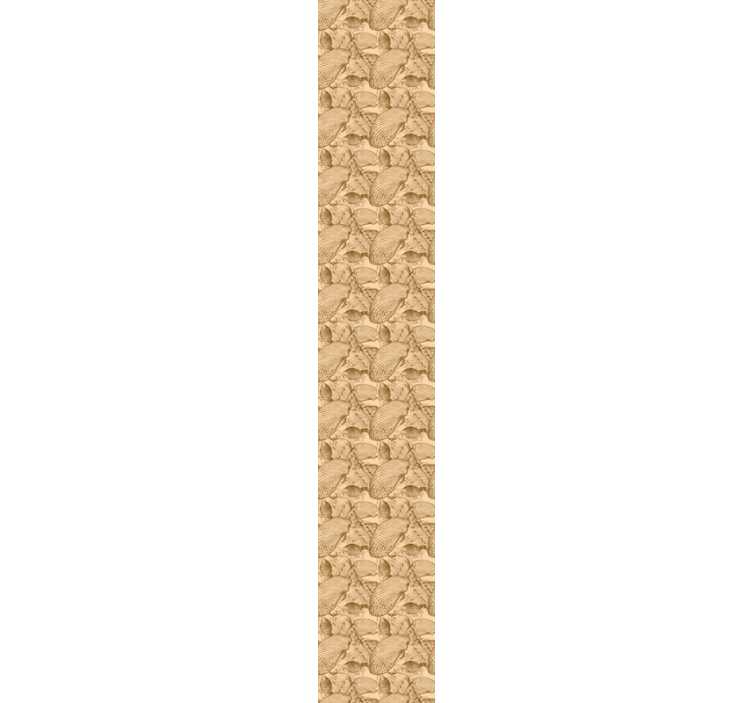 Papel tapiz peces patrón de concha fósil - TenVinilo