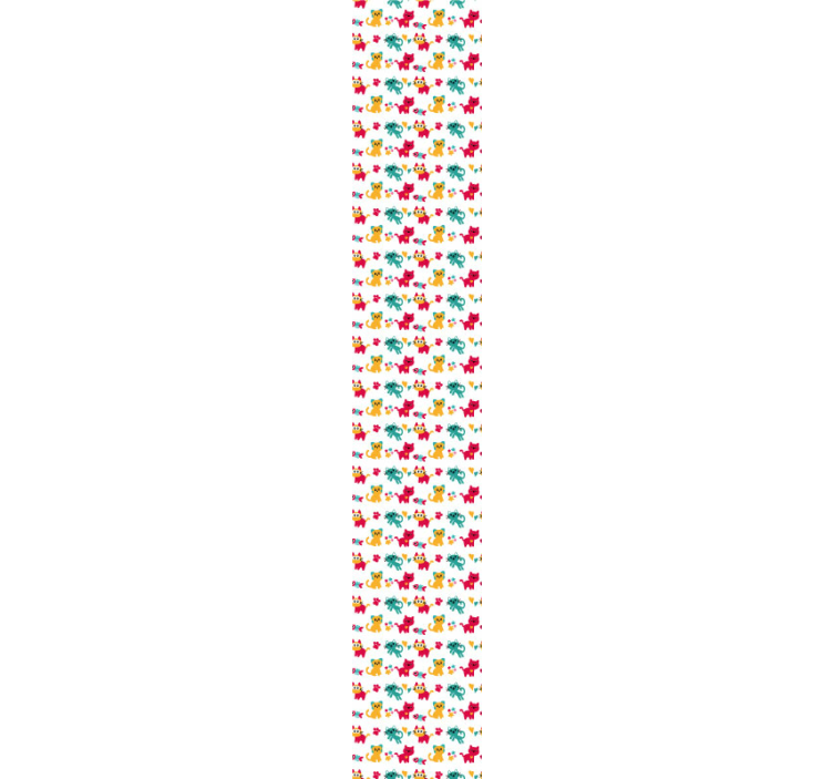 Papel pintado infantil de gatos multicolores - TenVinilo