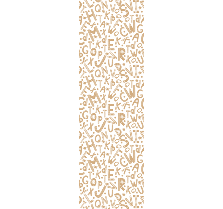 Papel tapiz letras patrón del alfabeto - TenVinilo