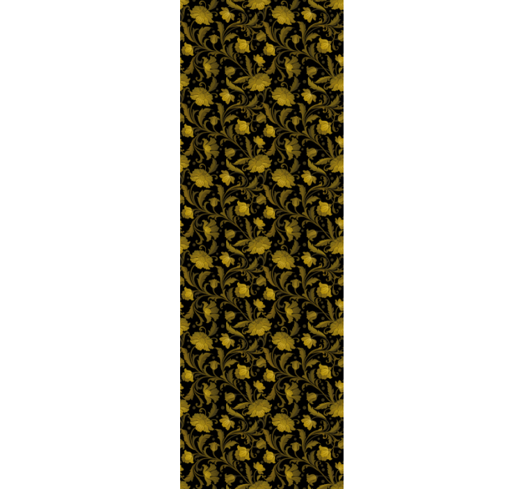 Papel tapiz floral flores ornamentales - TenVinilo