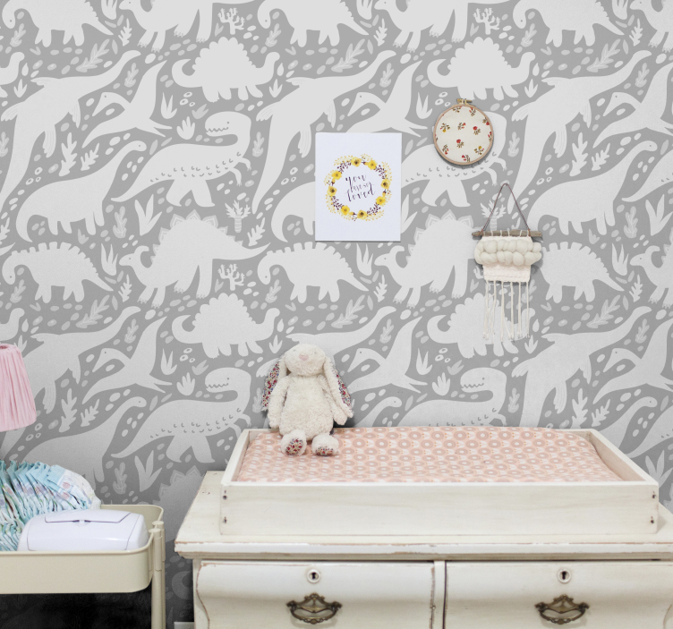 Papel tapiz dinosaurios colección de dinosaurios - TenVinilo