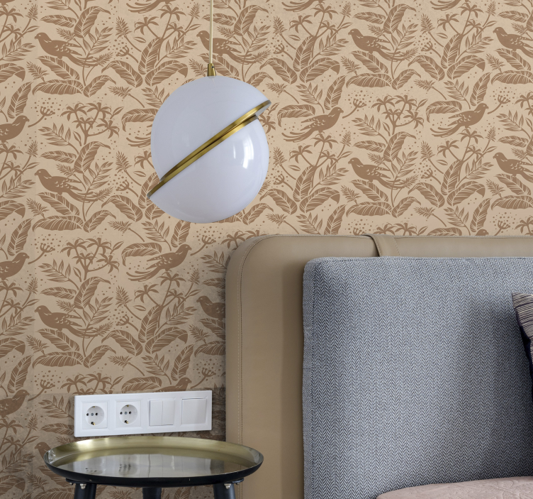 Papel tapiz floral encantamiento botánico - TenVinilo