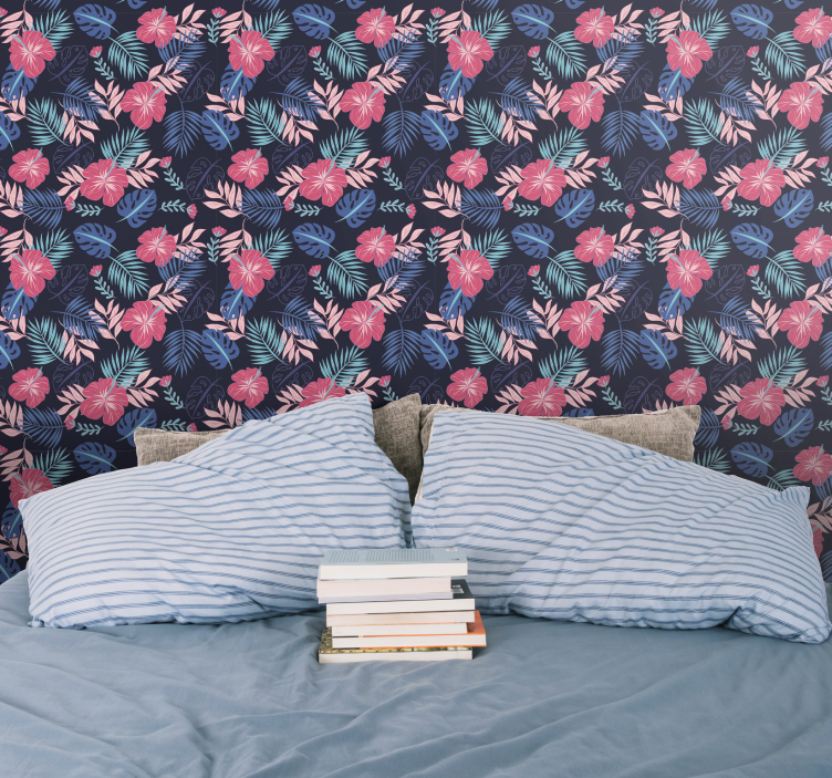 Papel pintado floral Flora tropical - TenVinilo