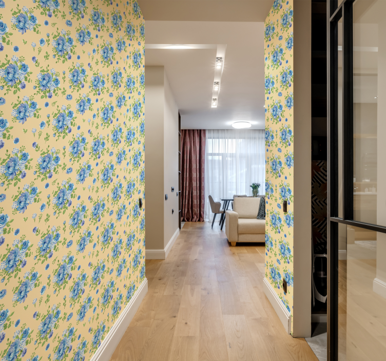 Papel decorativo para pasillos Pasillo brillante - TenVinilo