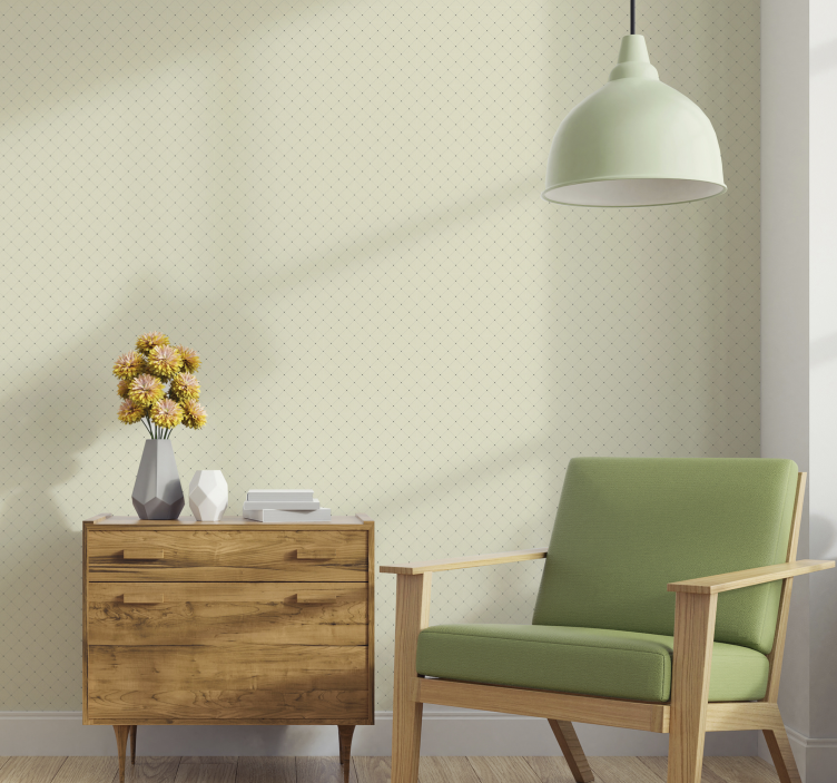 Papel pintado  patrón círculo de diamantes  - TenVinilo