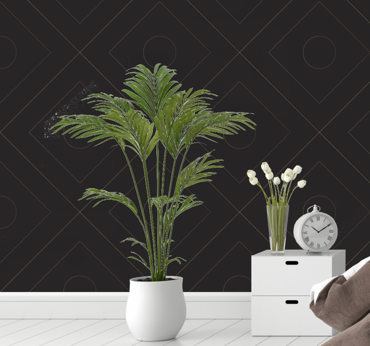 Papel pintado rayas elegantes negras - TenVinilo