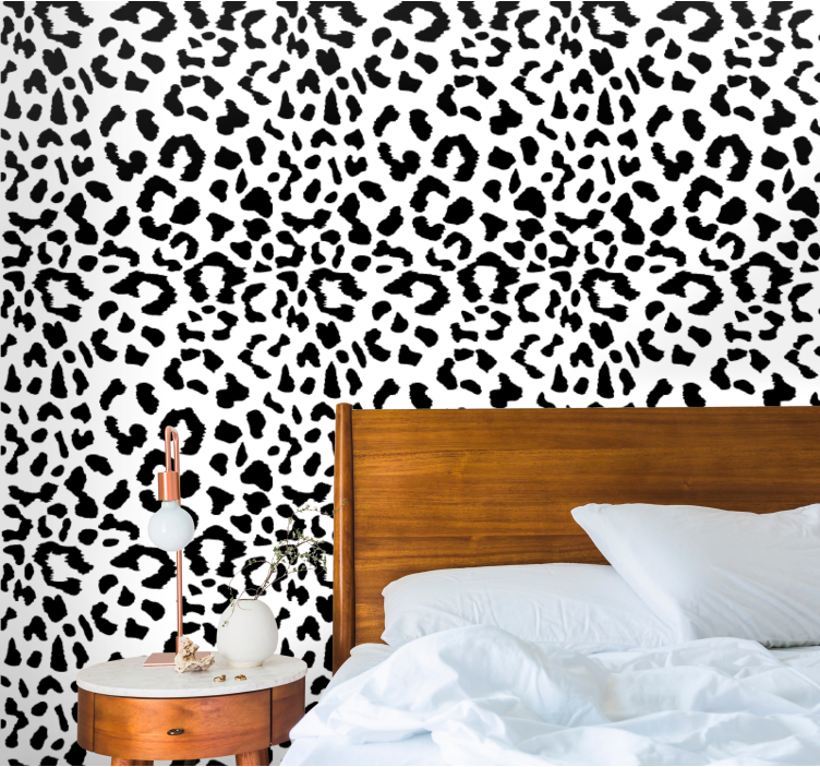 Papel pintado leopardos Leopardo simple animal print - TenVinilo