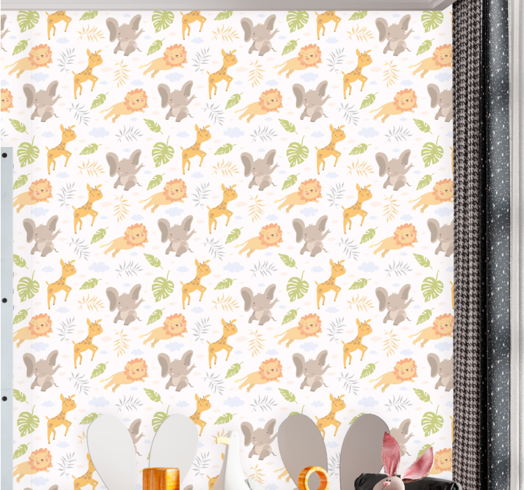 Papel tapiz animales fauna carismática - TenVinilo