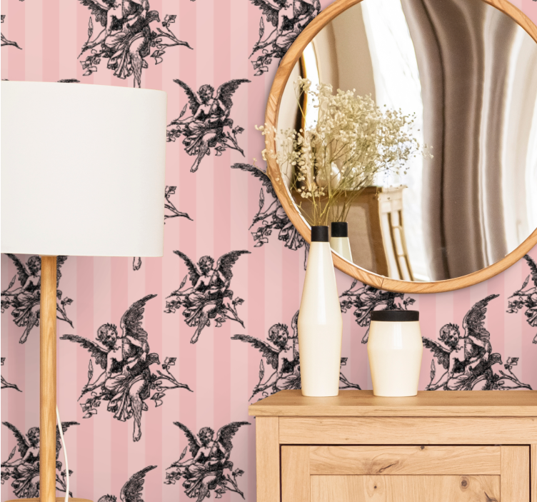 Papel tapiz barroco Ángeles barrocos - TenVinilo