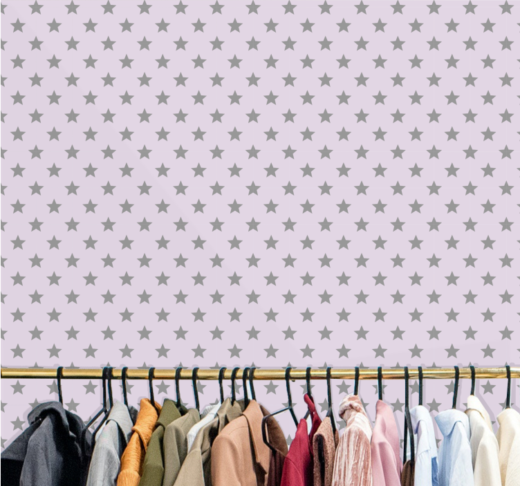 Papel tapiz estrellas patrones estrellados - TenVinilo
