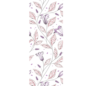Papel tapiz flores diseño de armonía floral - TenVinilo