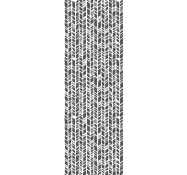 Papel tapiz entrada chevron gris estilizado - TenVinilo