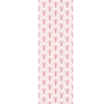Papel tapiz moderno patrones de abanicos rosas - TenVinilo