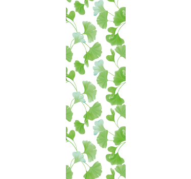Papel tapiz flores hojas verdes exuberantes - TenVinilo