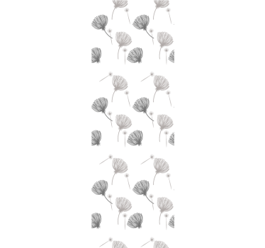 Papel tapiz flores delicado motivo blanco - TenVinilo