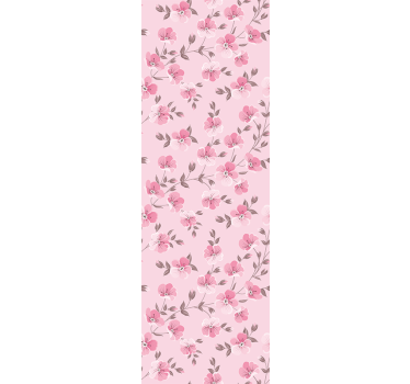 Papel tapiz flores arreglo floral rosa - TenVinilo