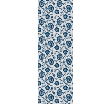 Papel tapiz flores diseño de enredadera floral - TenVinilo