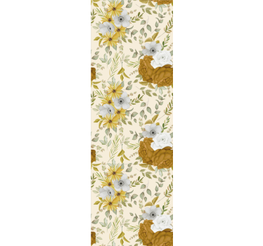 Papel tapiz flores flores anidadas - TenVinilo