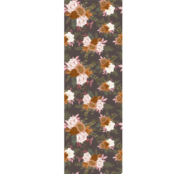Papel tapiz flores diseño de ramo floral - TenVinilo