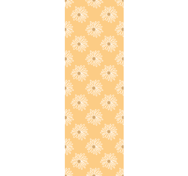 Papel tapiz flores flor amarilla floral - TenVinilo
