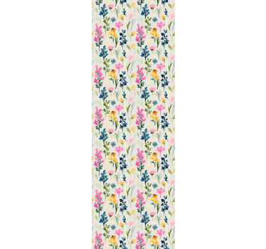 Papel tapiz flores arreglo floral colorido - TenVinilo