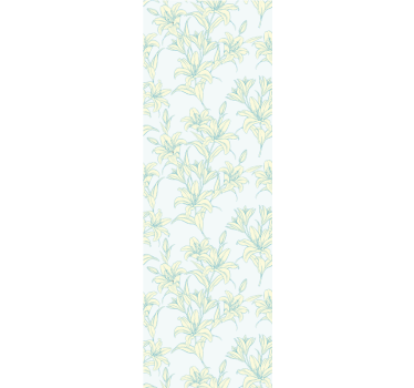Papel tapiz flores abrazo floral de lirio - TenVinilo
