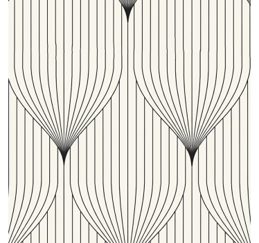 Papel tapiz recámara matrimonial pluma decorativa simétrica - TenVinilo