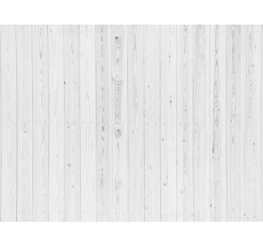 Papel tapiz madera patrón blanco vintage - TenVinilo