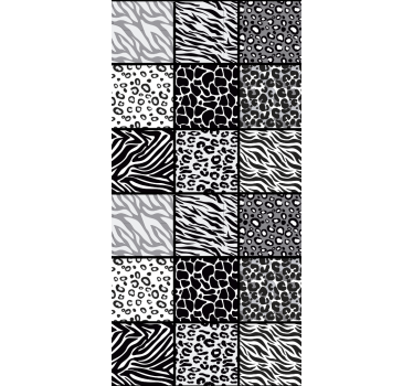 Papel tapiz animales estampados de diferentes animales - TenVinilo