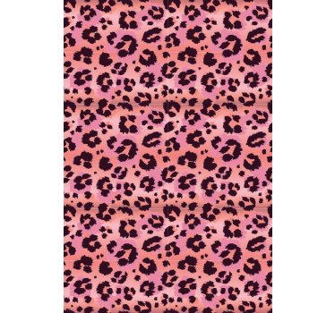 Papel tapiz animales leopardo rosa - TenVinilo