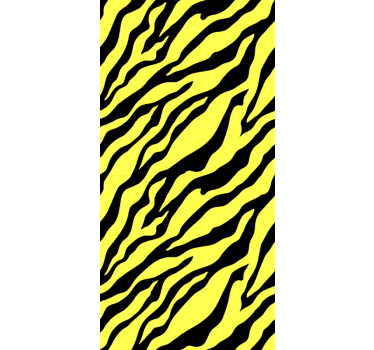 Papel tapiz animales diseño cebra amarilla - TenVinilo