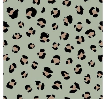Papel tapiz animales estampado de leopardo acuarelado - TenVinilo