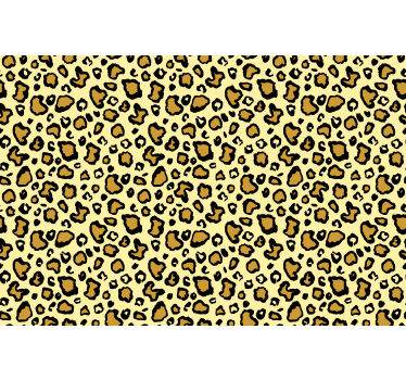 Papel tapiz animales patrón de leopardo amarillo - TenVinilo