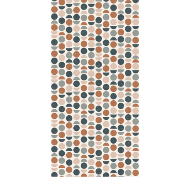 Papel tapiz oficina patrón semicírculos - TenVinilo