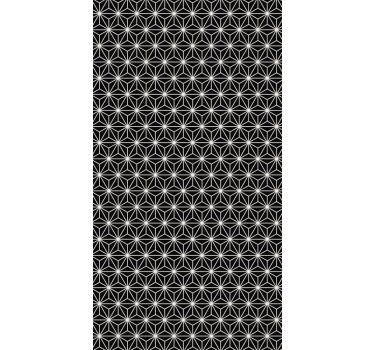 Papel tapiz oficina diamantes geométricos en blanco y negro - TenVinilo