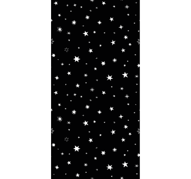Papel tapiz oficina patrones de estrellas en blanco y negro - TenVinilo