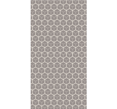 Papel tapiz oficina patrón hexagonal gris y blanco - TenVinilo