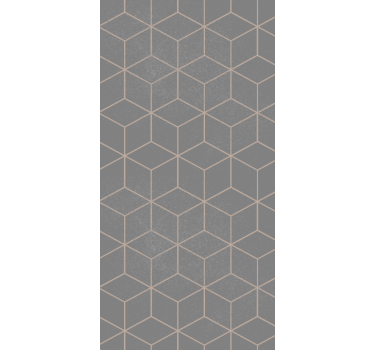Papel tapiz oficina patrón hexagonal gris geométrico - TenVinilo