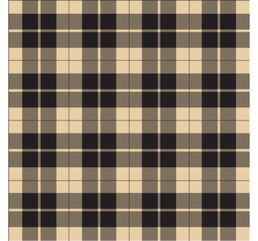 Papel tapiz pasillo cuadrados beige con líneas negras - TenVinilo