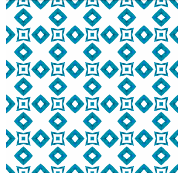 Papel tapiz comedor diseño geométrico azul diamante - TenVinilo