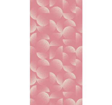 Papel tapiz comedor pastel semicírculos - TenVinilo