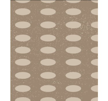 Papel tapiz comedor patrón de círculos marrones - TenVinilo