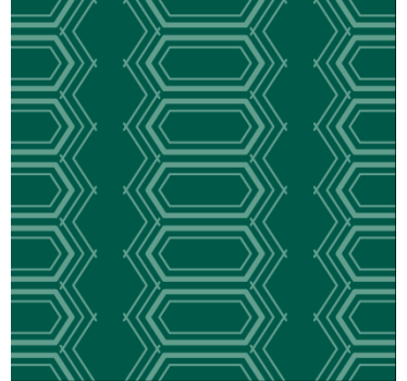 Papel tapiz comedor patrón geométrico esmeralda - TenVinilo
